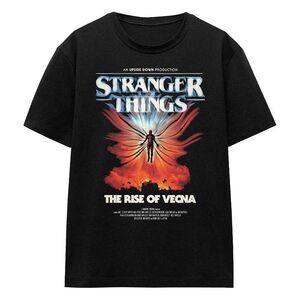 Stranger Things 5 Womens/Ladies Rise Of Vecna Poster T-Shirt / Black
